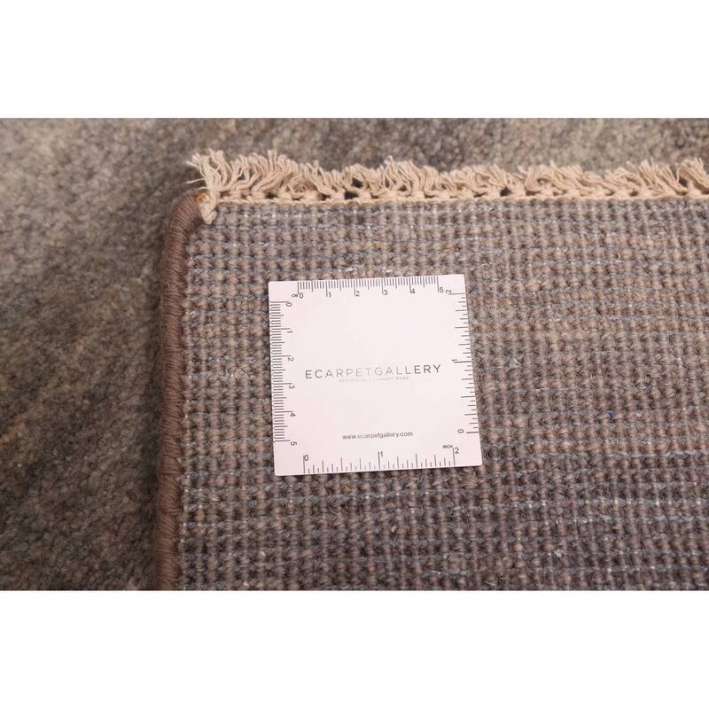 ECARPETGALLERY Hand-knotted Pak Finest Gabbeh Grey Wool Rug - 3'11 x 6'0