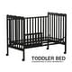 preview thumbnail 27 of 25, 3-In-1 Convertible Crib In Storm BLACK
