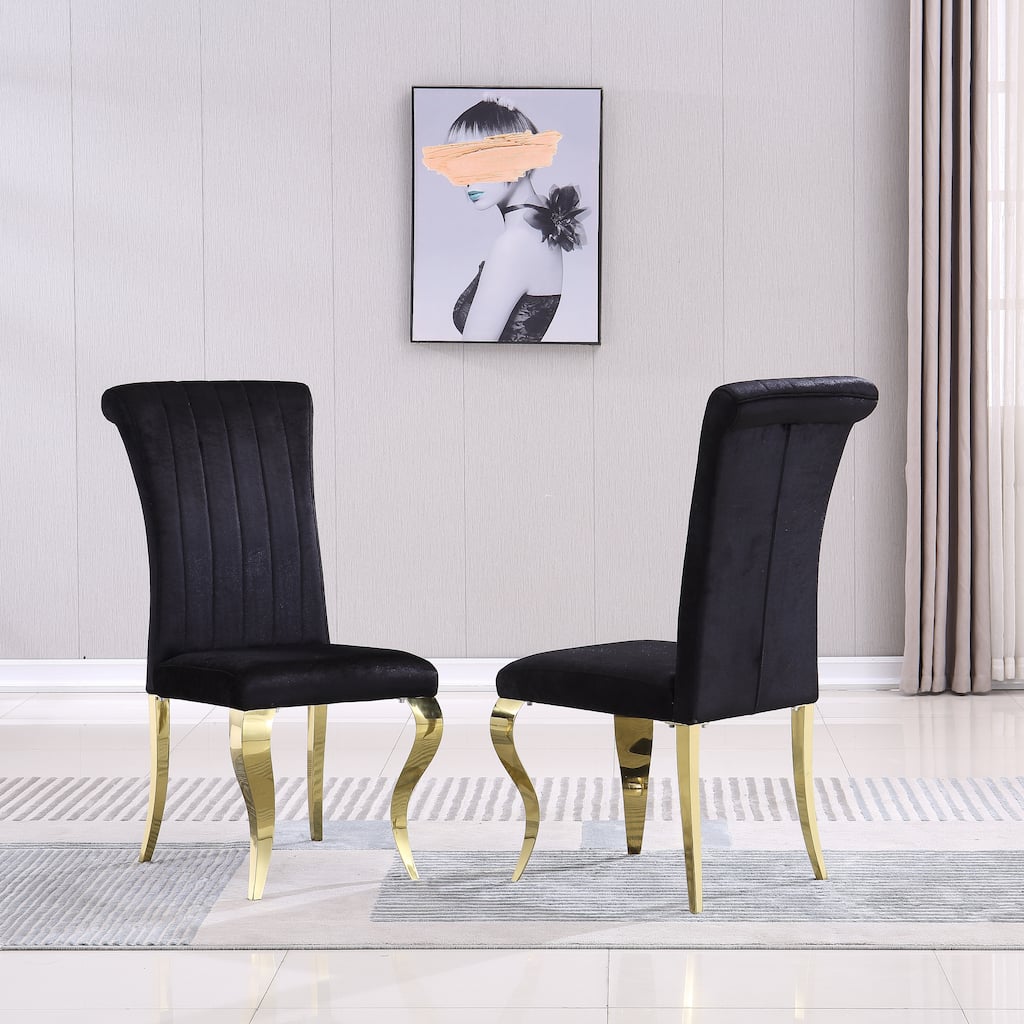 Modern Velvet Dining Chairs Set Of 2