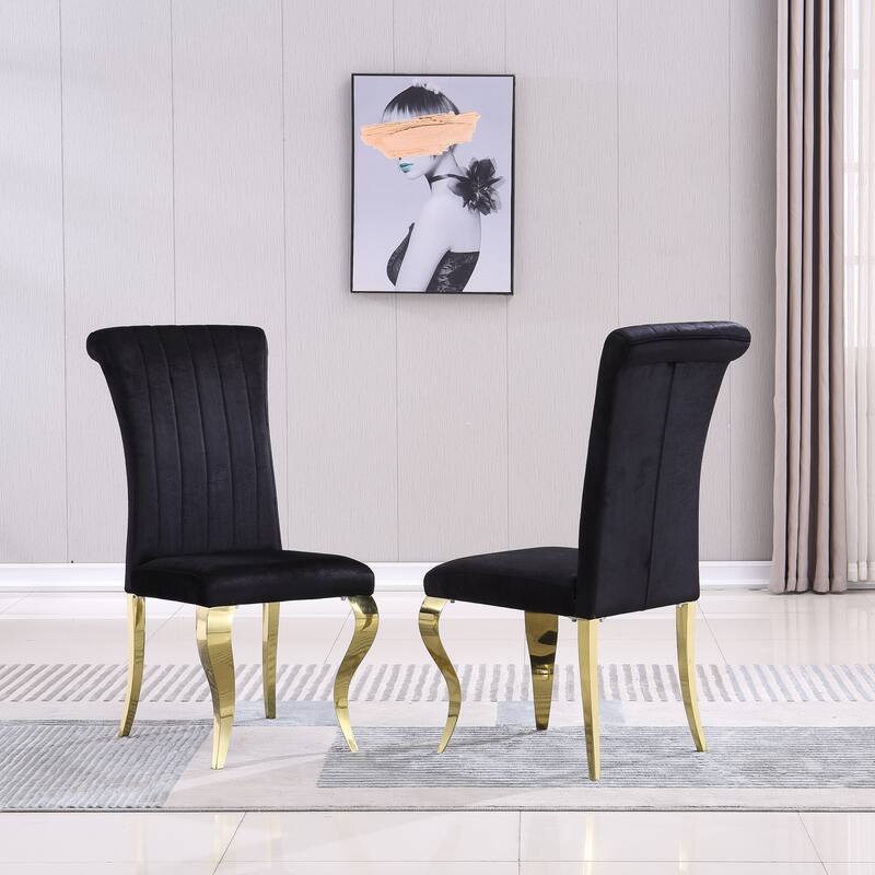 Velvet Dining Chairs,Accent Armless Chairs