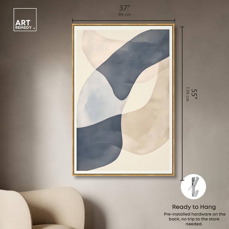 Ovals Canvas by Art Remedy