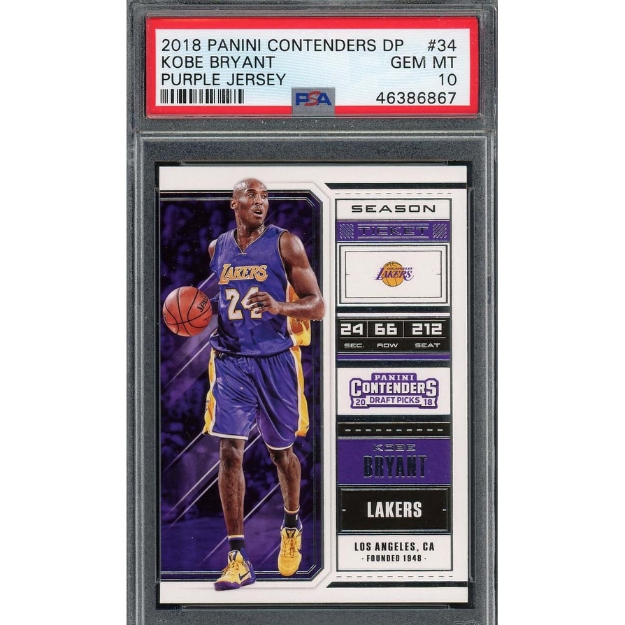 kobe bryant jersey basketball card