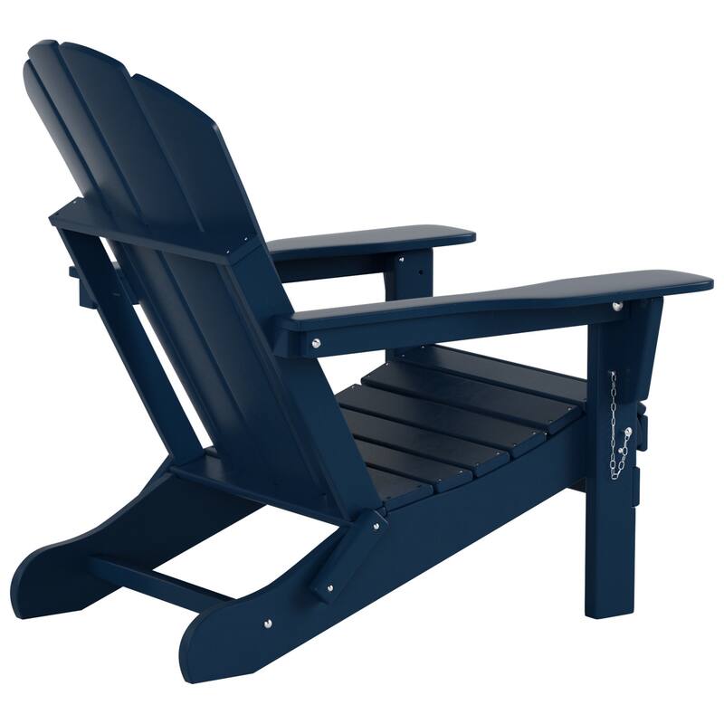 POLYTRENDS Laguna All Weather Poly Outdoor Adirondack Chair - Foldable (Set of 4)