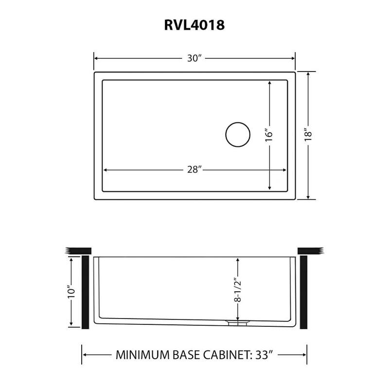 Ruvati 30-inch Matte Black and Gold Fireclay Modern Farmhouse Offset Drain Kitchen Sink Single Bowl RVL4018GRG - 8' x 11'