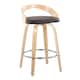 Option Brown PU/Natural Wood/Chrome