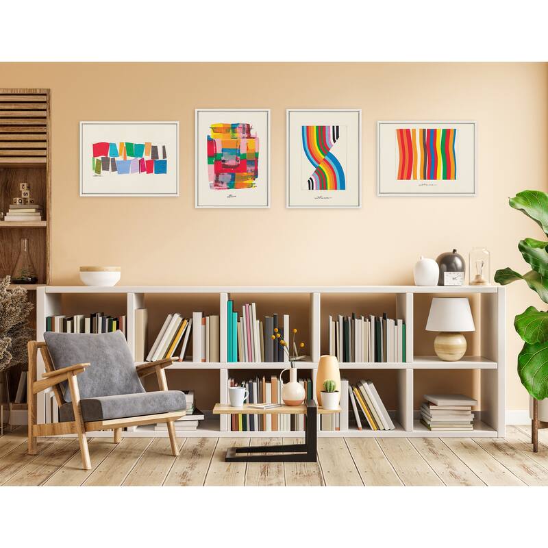 Kate and Laurel Sylvie Embrace The Excess Framed Canvas by Amber Vittoria