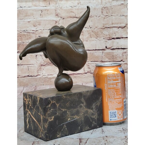 Curvy Woman Abstract Modern Art Bronze Statue Sculpture Girl