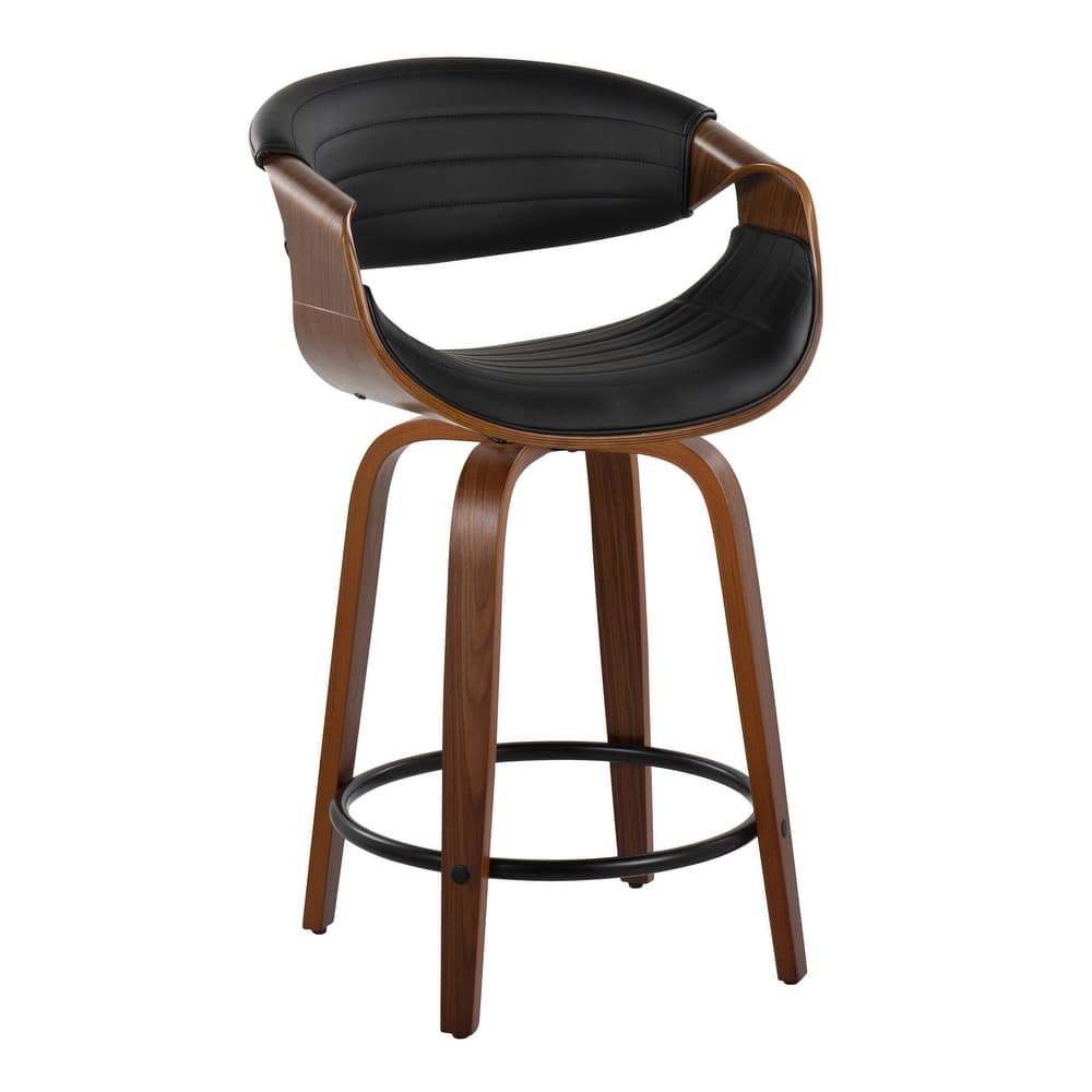 Carson Carrington Kanteborg 24" Fixed-Height Counter Stool with Round Footrest (Set of 2)