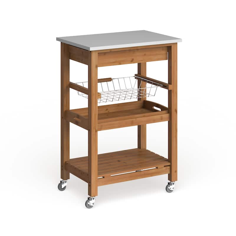Aya Bamboo Kitchen Cart