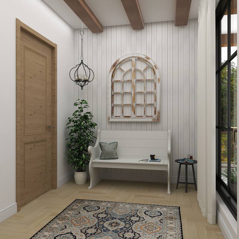 Elegant Decorative Metal Hanging Candelabra - Black or White