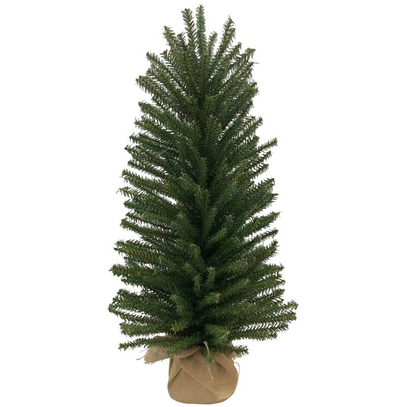 18" Scottsdale Mini Pine Artificial Christmas Tree Burlap Unlit - 1.5 Foot