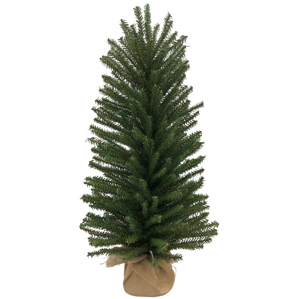 18" Scottsdale Mini Pine Artificial Christmas Tree Burlap Unlit - 1.5 Foot