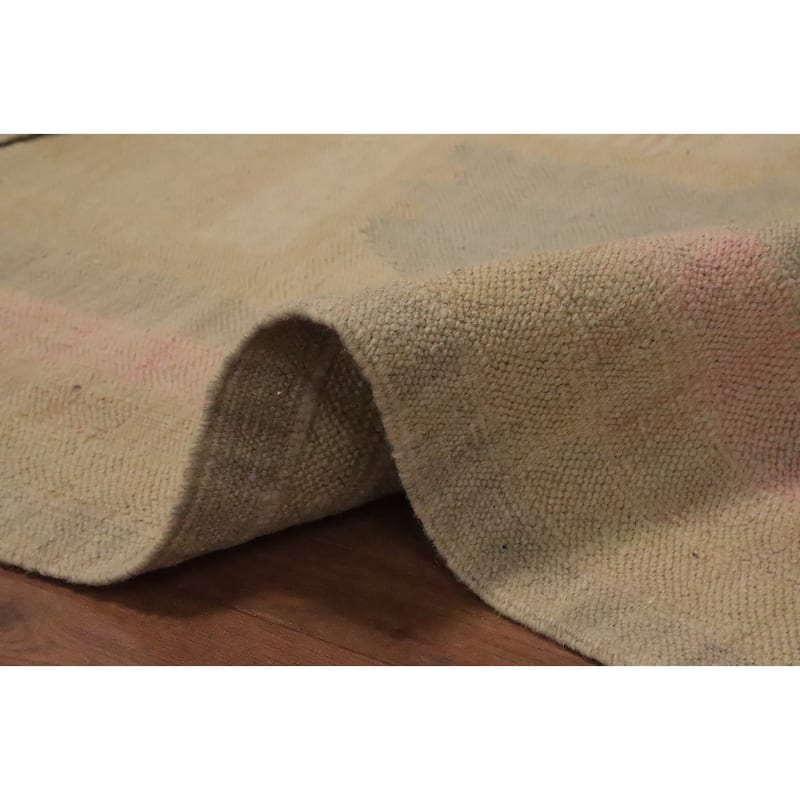 Hand Woven Oriental 100% Wool Carpet Southwestern Modern Brown Kilim Area Rug - 5' 9'' X 4' 1''