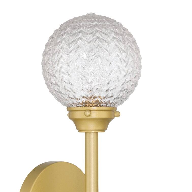 Mid-century Modern Gold 1-light Sconce LED Dimmable Wall Lights with UL