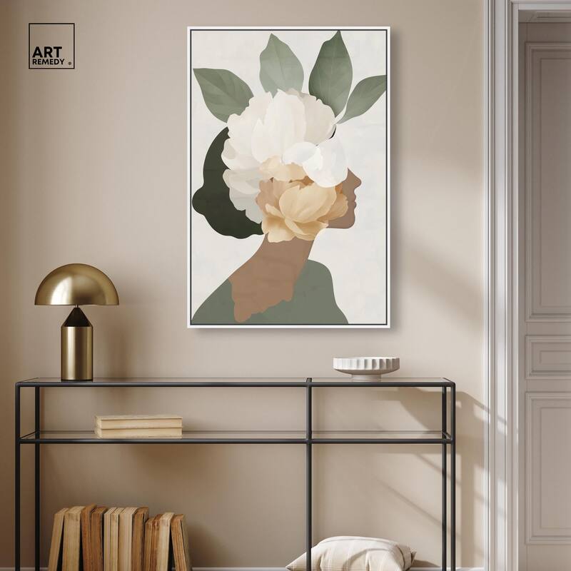 Floral Headpiece II Canvas by Art Remedy