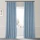 preview thumbnail 105 of 165, Exclusive Fabrics Signature Plush Velvet Hotel Blackout Curtains (1 Panel) - Luxury Soft Drapery for Light Control & Elegance 50 X 108 - Starry Blue