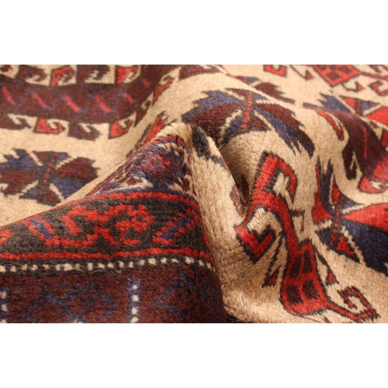 ECARPETGALLERY Hand-knotted Teimani Tan Wool Rug - 2'11 x 5'2