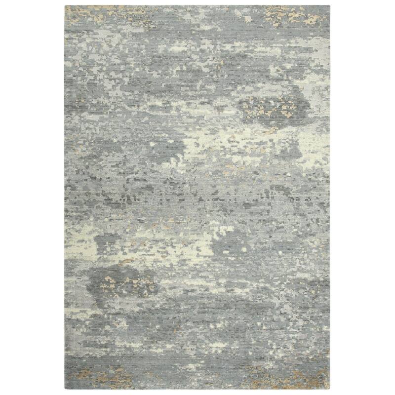 Alora Decor Radiant Abstract Wool Blend Area Rug - 5' x 8' - Grey