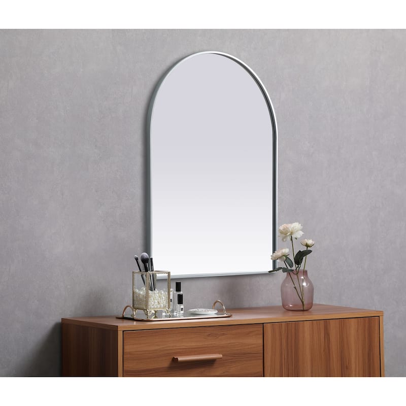 Elegant Lighting MR1A2736 Ayra 27" W x 36" H Modern Arched Bathroom