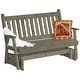 preview thumbnail 4 of 16, Pine 6' Traditional English Glider Gray Stain