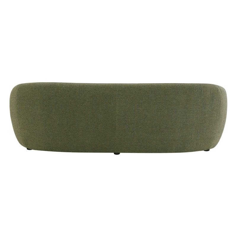 Spruce & Spring 89'' Boucle Upholstered Hugger Curved Sofa