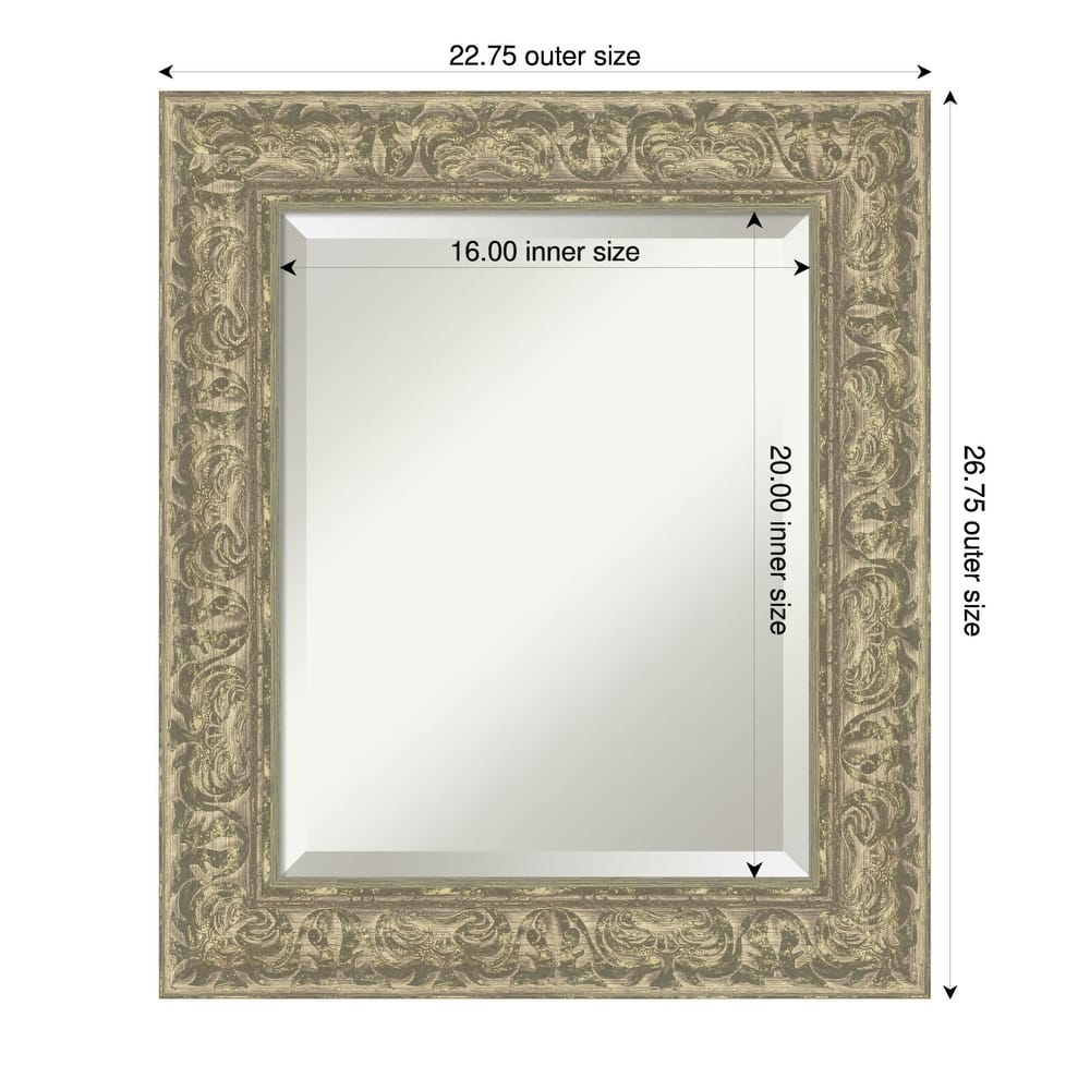 Luxe Beveled Framed Bathroom Vanity Wall Mirror