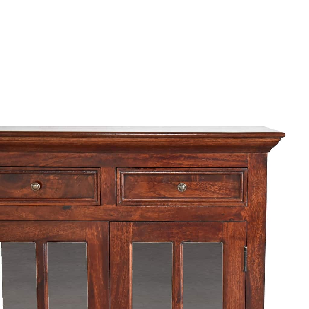 Artisan Furniture Solid Wood Large Cherry Glazed Sideboard