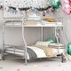 preview thumbnail 2 of 9, 2 In 1 Full XL Over Queen Metal Bunk Bed With Sturdy Frame
