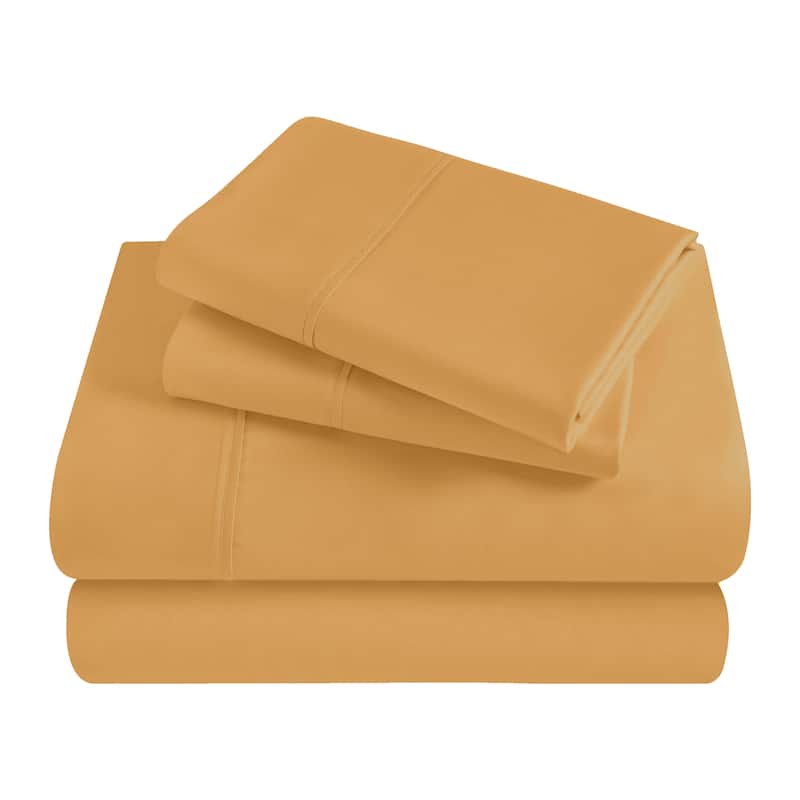 Superior Egyptian Cotton 300 Thread Count Solid Deep Pocket Sheet Set