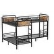 preview thumbnail 10 of 12, Metal Twin Detachable Triple Bunk Bed,Can Be Divided Into 3 Twin Beds for 4 Kids