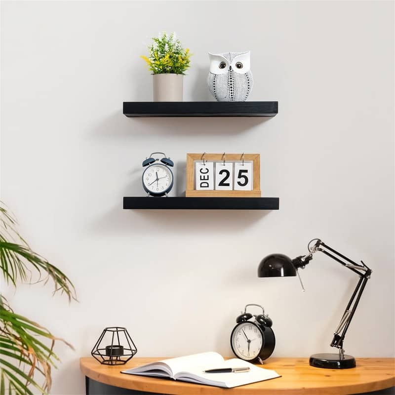 Floating Shelves Wall Mounted Set of 2 - 16"D x 5.7"W x 1.3"H