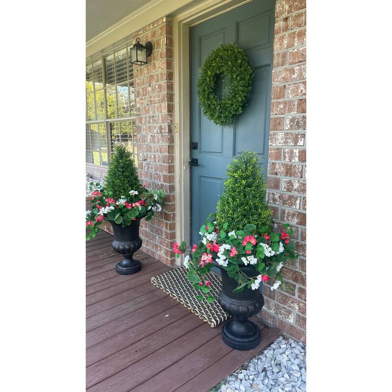 Faux Boxwood Topiary - Teardrop with Stake