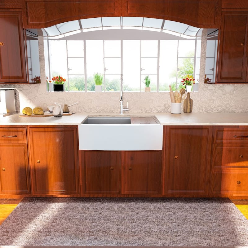 30/33/36 inch Apron Front Farmhouse Single Bowl Stainless Steel Kitchen Sink