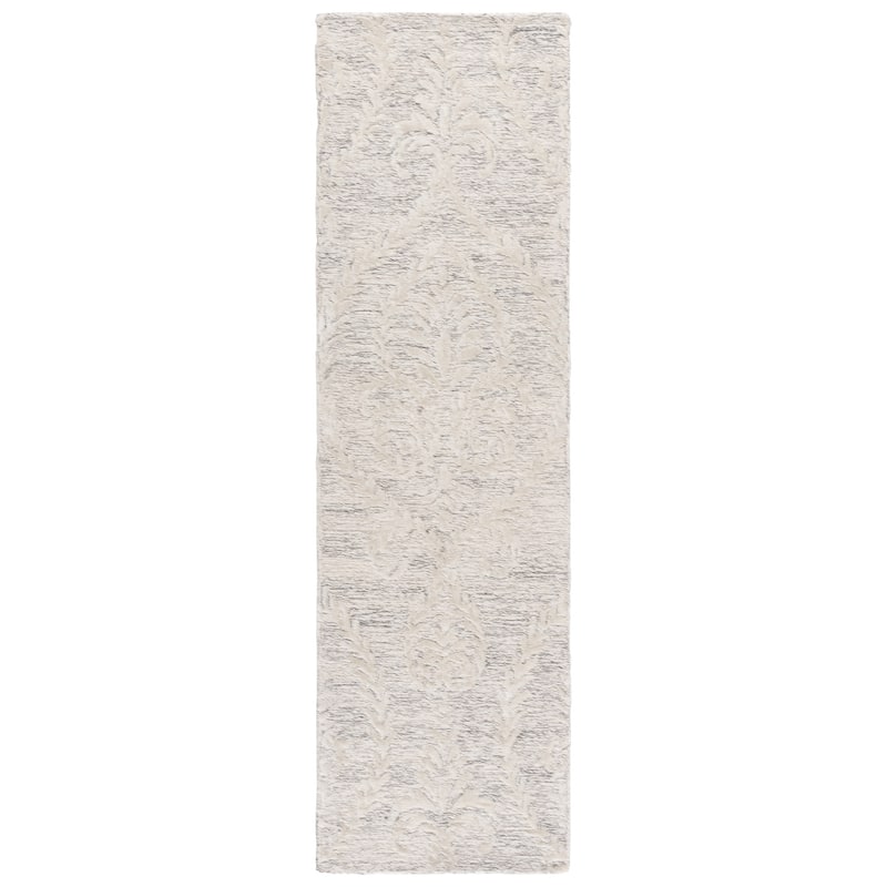 SAFAVIEH Handmade Glamour Bejushe Wool Rug - 2'3" x 8' Runner - Grey/Beige