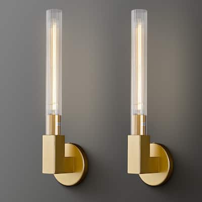 KAYLA Glass Tube Wall Sconces(2-Sets)