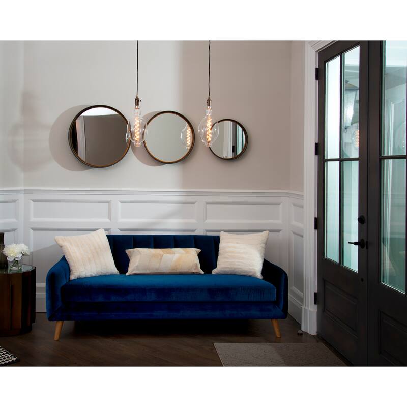 Bulbrite 1-Light White Contemporary Pendant Socket and Canopy with LED Light Bulb - 4W Pear Shaped Grand Filament