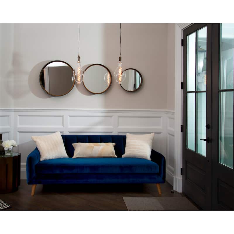 Bulbrite 1-Marble Pendant Socket and Canopy with LED Light Bulb