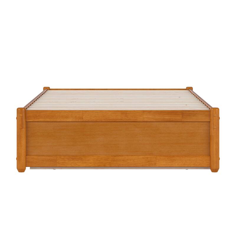 Barcelona Panel Platform Bed with Twin XL Trundle