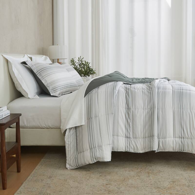 Linery & Co. All Season Down Alternative Reversible Comforter Set