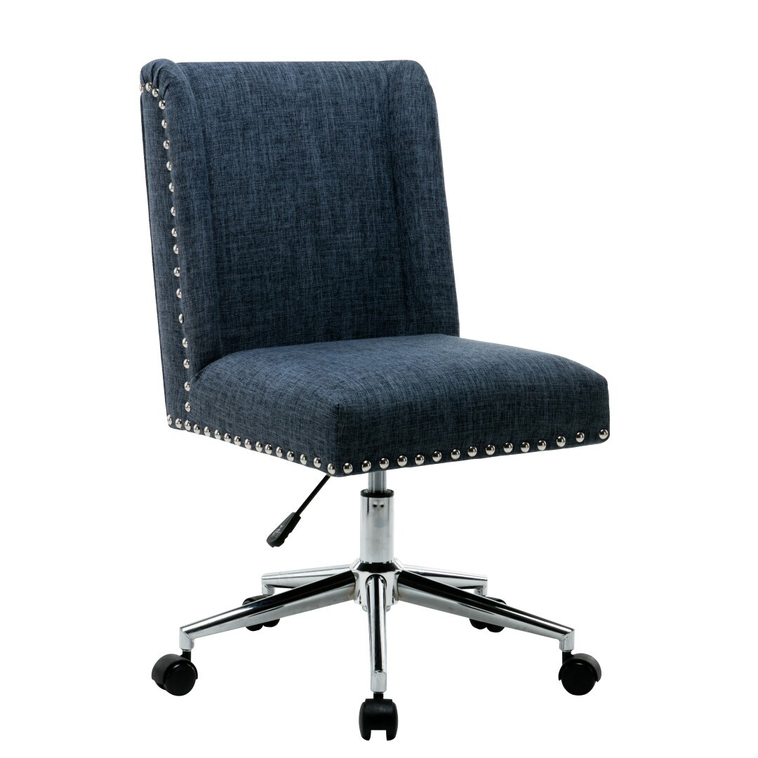 Grey studded office 2025 chair
