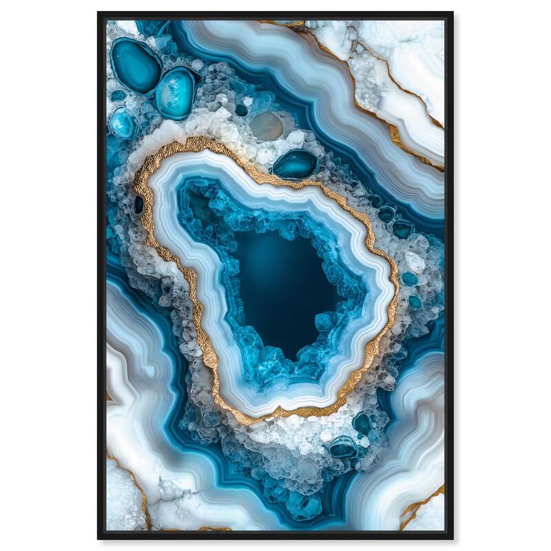 Gilded Geode Eye I Canvas by Art Remedy - Black - 16" x 24"