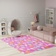 preview thumbnail 6 of 7, Nourison Imagination Indoor only Pink Ice Cream and Donuts Graphic Area Rug