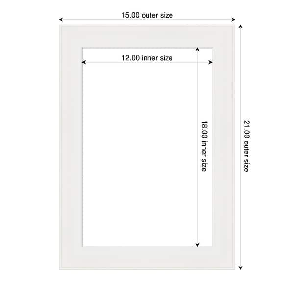 dimension image slide 2 of 9, Amanti Art Vanity White Narrow Framed Dry Erase Magnetic Board