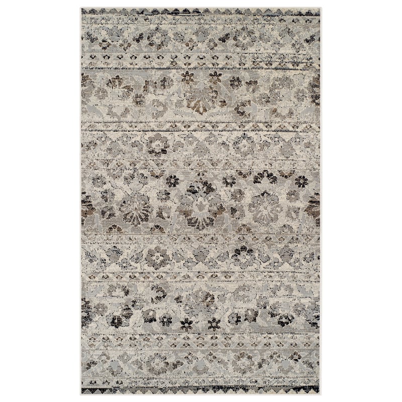 Superior Traditional Vintage Florals Polypropylene Indoor Area Rug