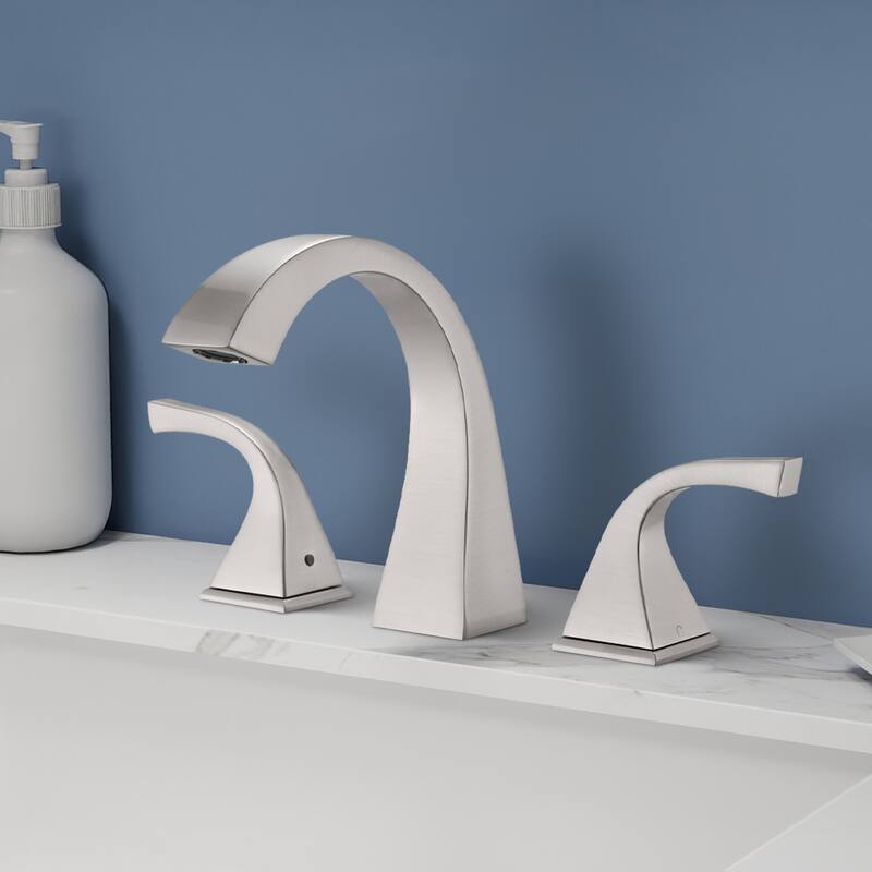 Topcraft Two Handle Bathroom Sink Faucet with Pop-Up Drainer