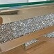 preview thumbnail 3 of 5, 31.5" Modern Mirrored Coffee Table with Square Glass Tabletop and Sturdy Base for Living Room - 1-Piece