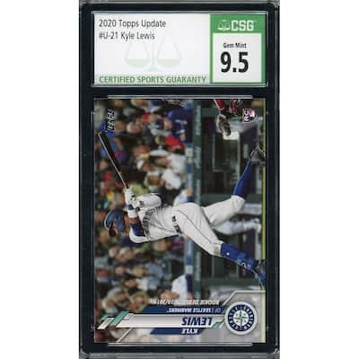 Kyle Lewis 2020 Topps Update Baseball Rookie Card #U-21 Graded CSG 9.5 - 8'6" x 11'6"
