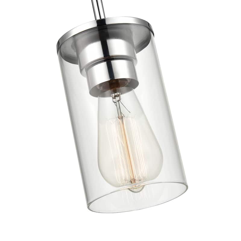 Millennium Lighting Verlana 1 Light Pendant Fixture in Multiple Finishes with a Clear Glass Shade