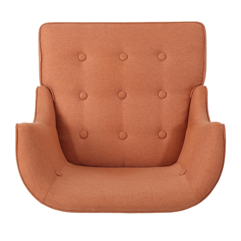 Modern 28" Accent Chair with Button Tufted Waffle Stitching and Nailheads