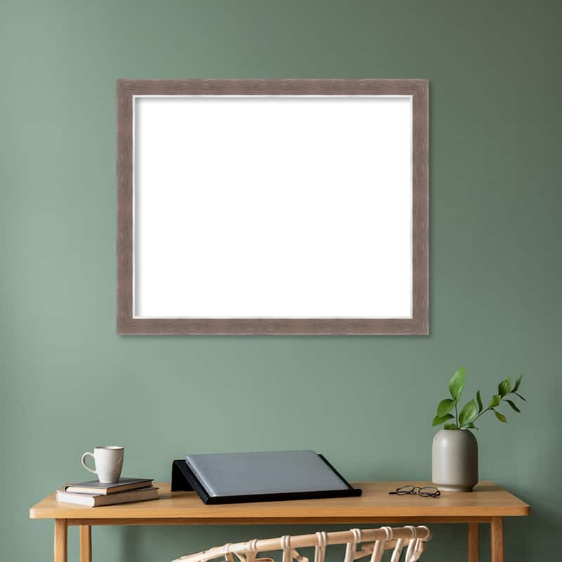Amanti Art Noble Mocha Framed Dry Erase Magnetic Board